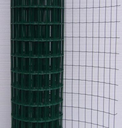 Сетка сварная н/у покрытая ПВХ (зеленая) ЛЕПСЕ-Люкс; яч.:100*55; д.:1,8; ширина:1,8м; длина:20м